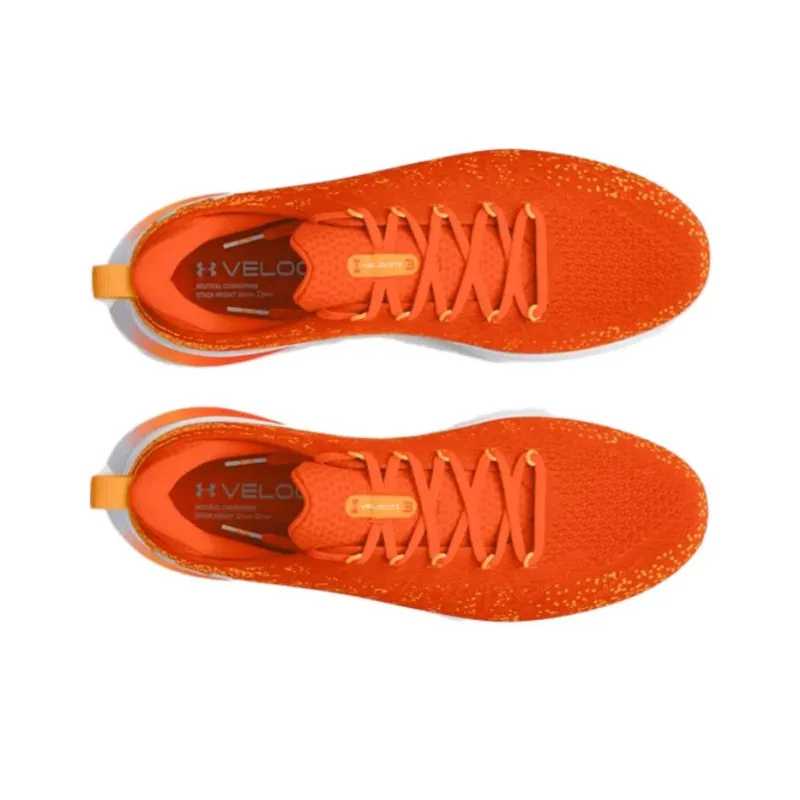 Under Armour Slip Resistant, Abrasion Resistant, Breathable Low Top Training Running Shoes Men's Orange Gray-3