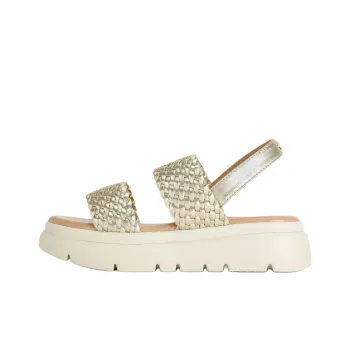 Kurt Geiger London Krypton Weave Strap Sandals 5cm Women's Gold