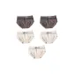 5 Pcs Pack (Gray+Gray+White+White+White)