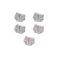 5 Pack (Gray Green+Gray Green+Gray Green+Nude Pink+Nude Pink)