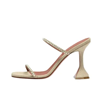 AMINA MUADDI Gilda Crystal-embellished Mules