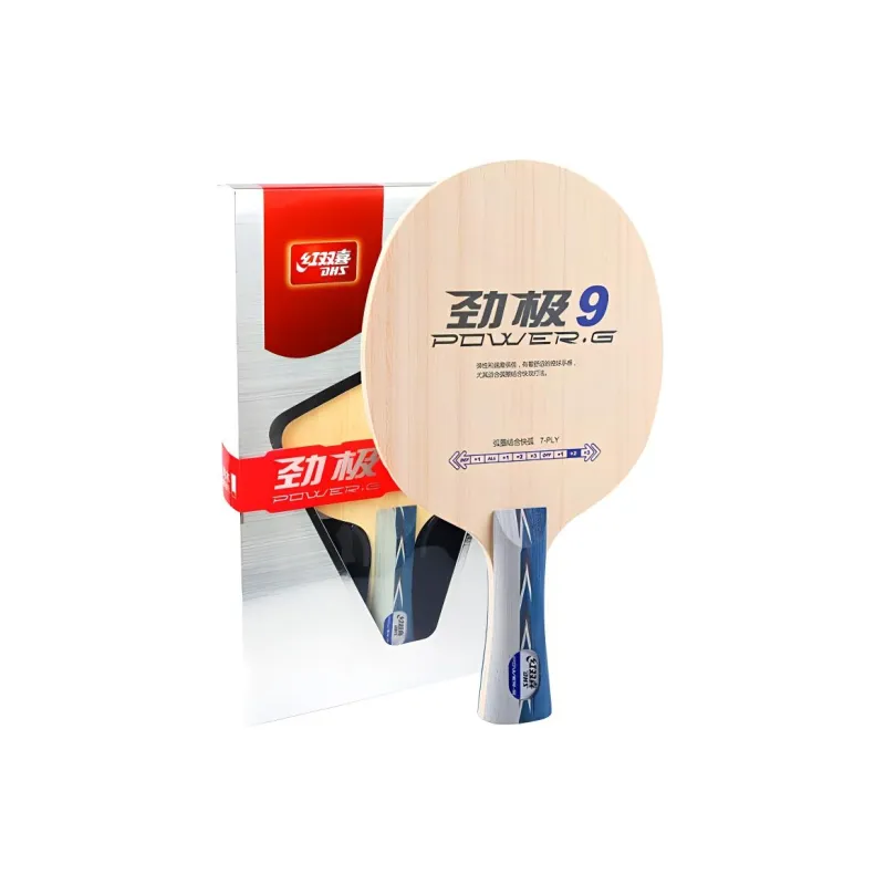 DHS Jingji 9 Table Tennis Blades Pure Wood Head Heavy, Handle Light, Blade Quick Attack Suitable Entry Level, Adults-2