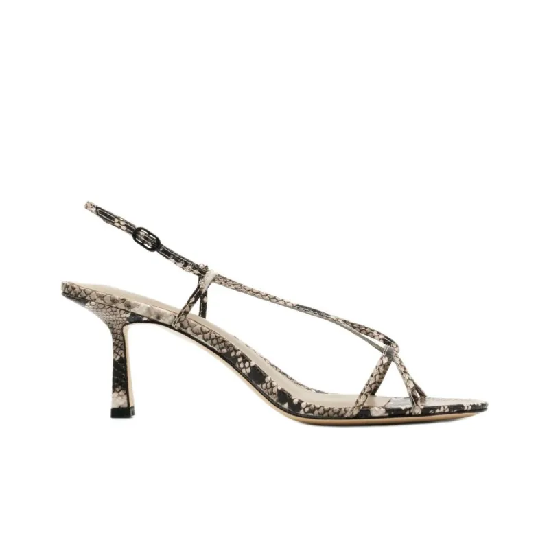 STUDIO AMELIA Entwined Strap Sandals 7cm Women's Brown-1