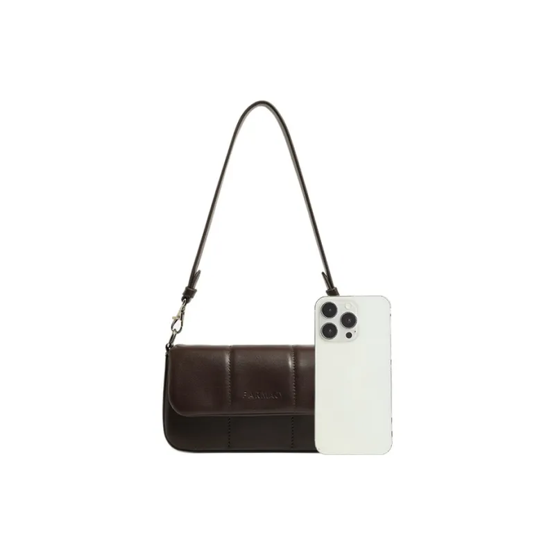 Farmacy Cow Leather Crossbody Bag Shoulder Bag Women's Ecru/Black/Coffee-14