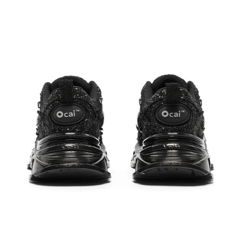 Ocai Runtech3.0 Lightweight Low Top Running Shoes Unisex Starry Black-3