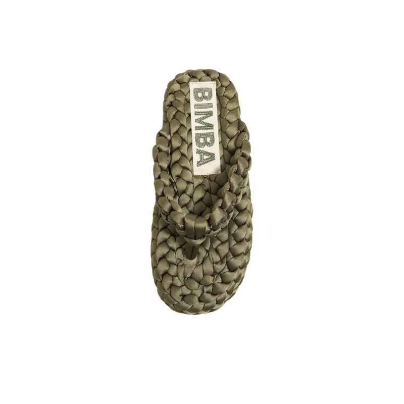 BIMBA Y LOLA Flip Flops Women's Green-4