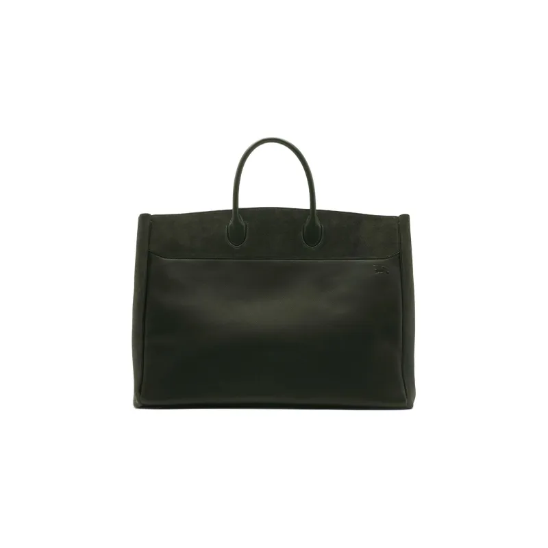 Burberry Rocking Horse Calf Suede Tote Bag, Shopping Bag, Handbag Tubas Women's Lake Blue-2