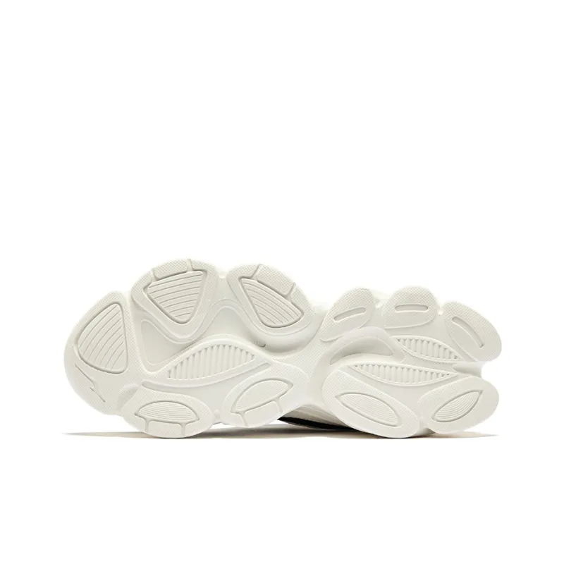 Erke Sunrise 2 Durable Breathable Low-Top Casual Shoes Women's Microcrystal White/Jet Black-3