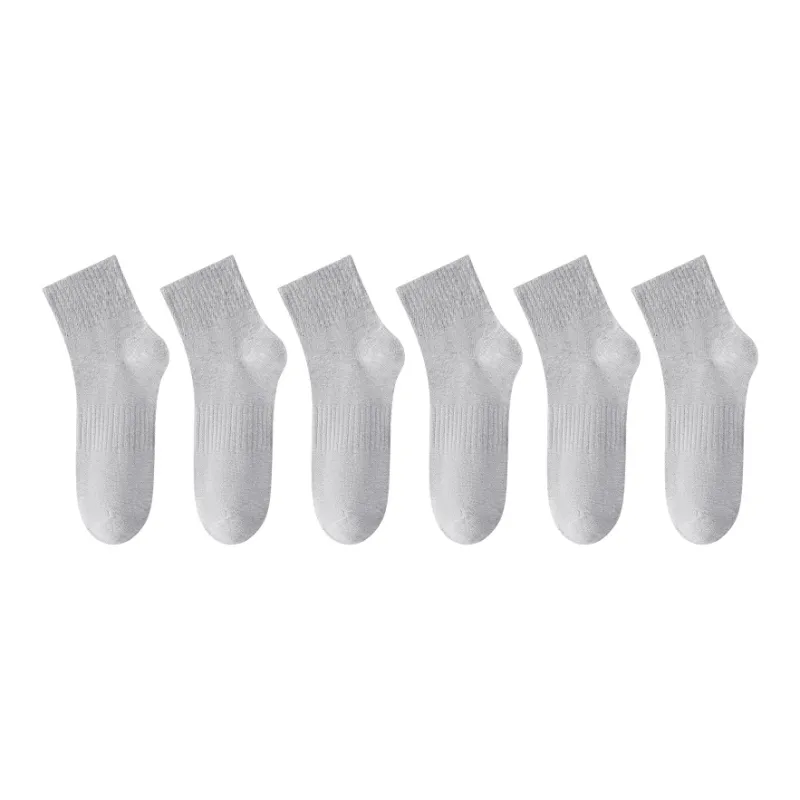 H YXIANG Mid Calf Socks Men's 6 Pack-6