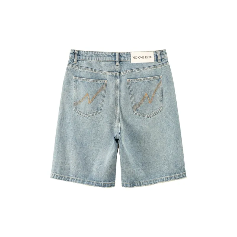NO ONE ELSE Denim Shorts Unisex-1