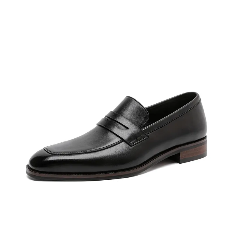 Help Dress Shoes Men Low Top Black-0