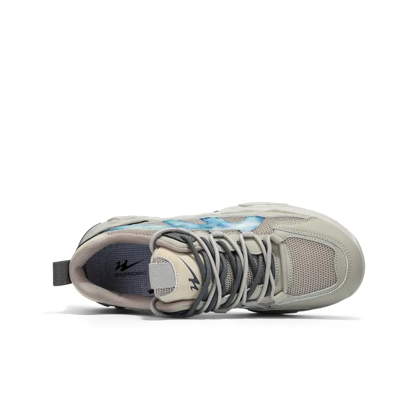Binary Chunky Sneakers Men Low Top Blue/White-4