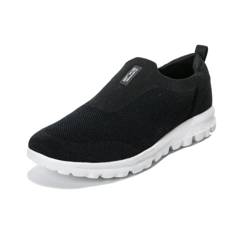 Erke Cushioning, Slip Resistant, And Breathable Low Top Training Shoes Men's Positive Black Microcrystalline White-2