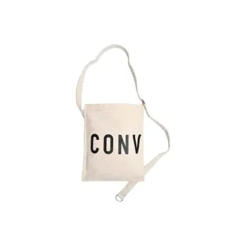 Converse Cotton And Canvas Tote Bag, Shopping Bag, Crossbody Bag, Shoulder Bag Regular Unisex Gray White