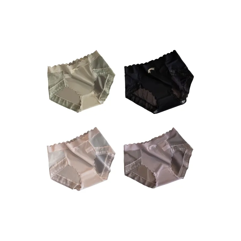 Flowers In Water Underpants Women's 4 Pack-9