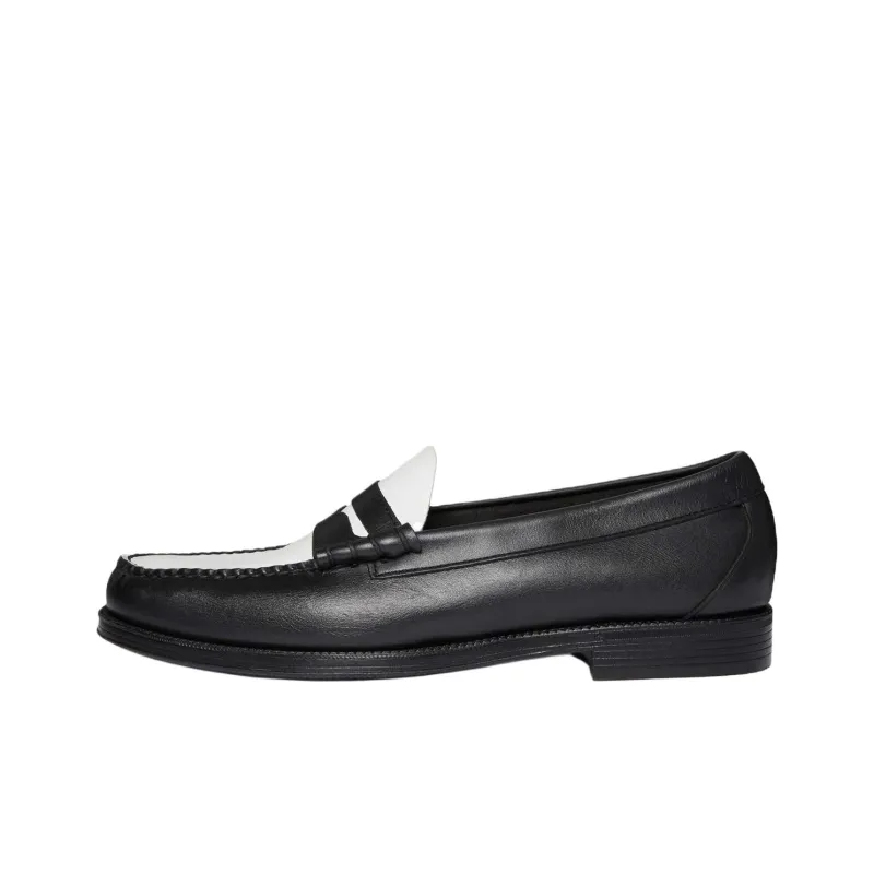 G.H. Bass & Co. Easy Weejuns Larson Loafers Men's Black White-0
