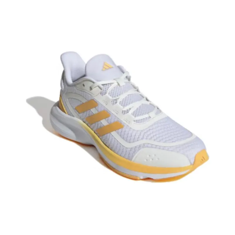 Adidas Anti Slip Wear Resistant Low Top Casual Running Shoes Unisex White Yellow-3