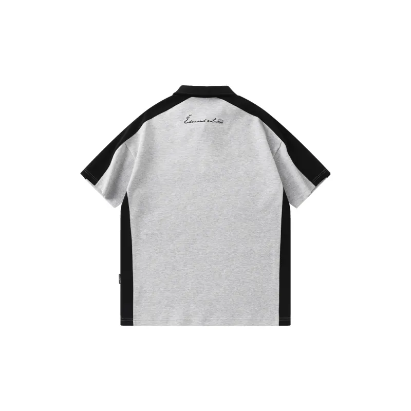 LAMLICKA x AIDEMENG Polo Shirt Unisex Light Gray-1