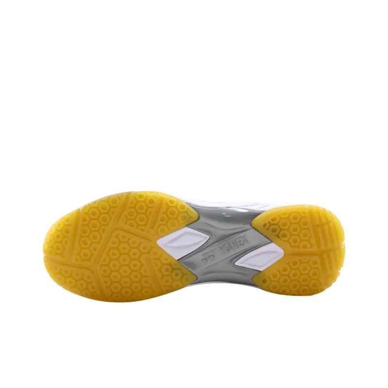 YONEX Power Cushion Coverage Wear-Resistant Cushioning Breathable Low-Top Badminton Shoes Unisex White Silver-4
