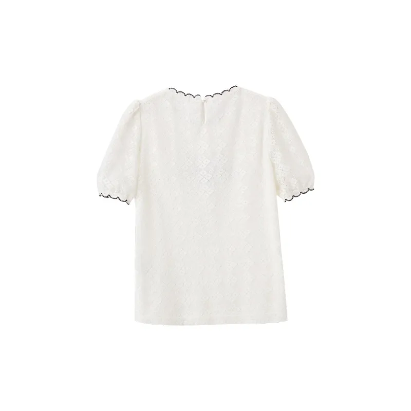 XIANGYING T Shirt Women's White-1