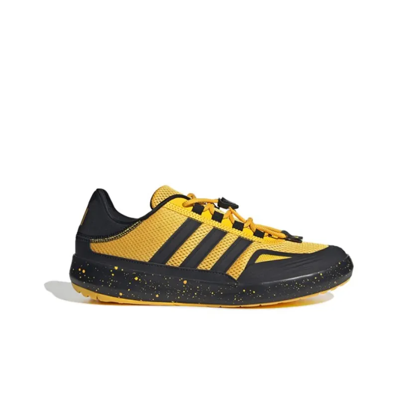 Adidas ROAMBOAT Anti Slip Wear Resistant Low Top Running Shoes Unisex Black Yellow-1