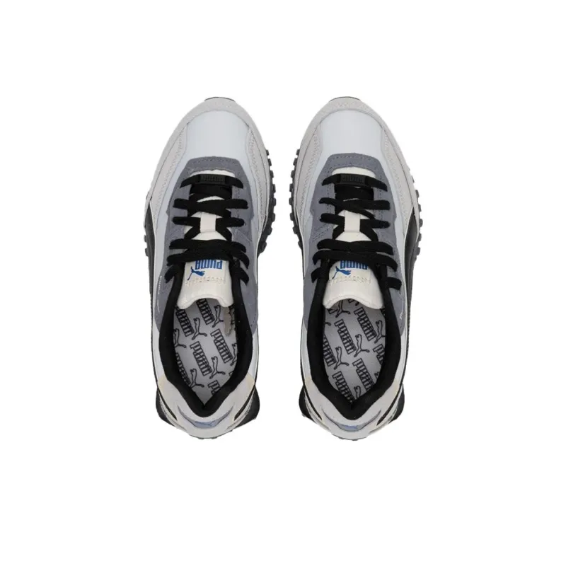 PUMA Blktop Rider Lightweight Low Top Casual Running Shoes Unisex White Gray Black-3
