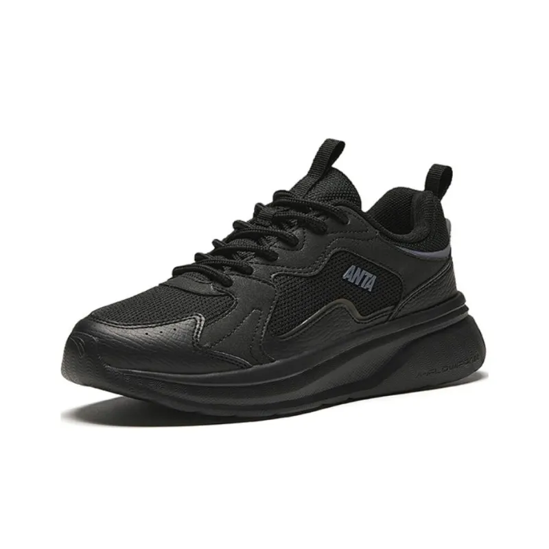 Anta Life Collection Cushioned Slip Resistant Low Top Casual Shoes Women's Black Gray-1