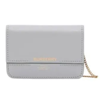 Burberry Leather Wallet Mini Women's Stone Phoebe Mixed Color
