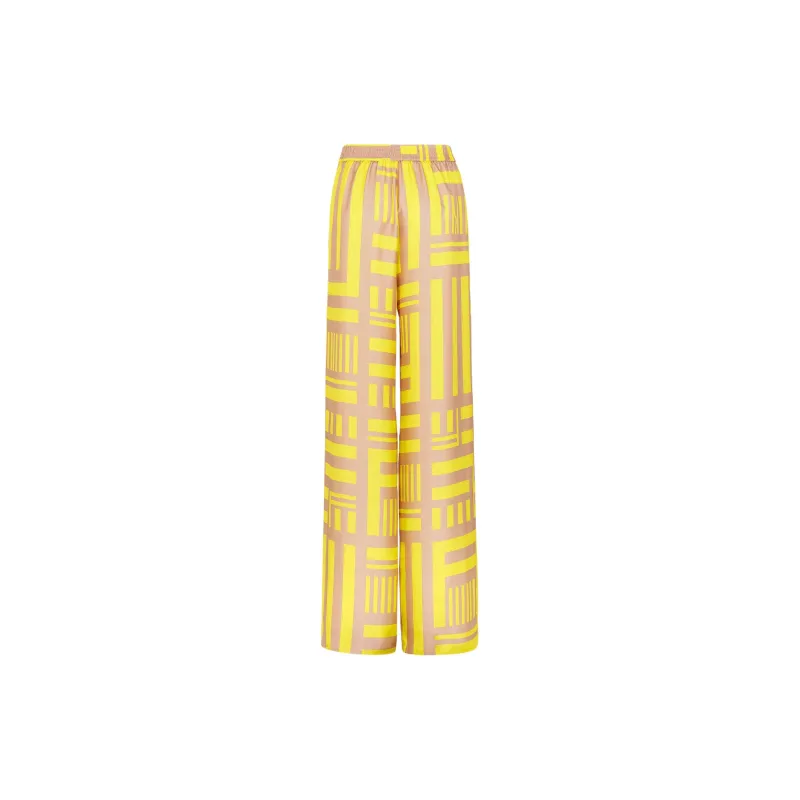 FENDI All Over FENDI Labyrinth Printed Trousers-1