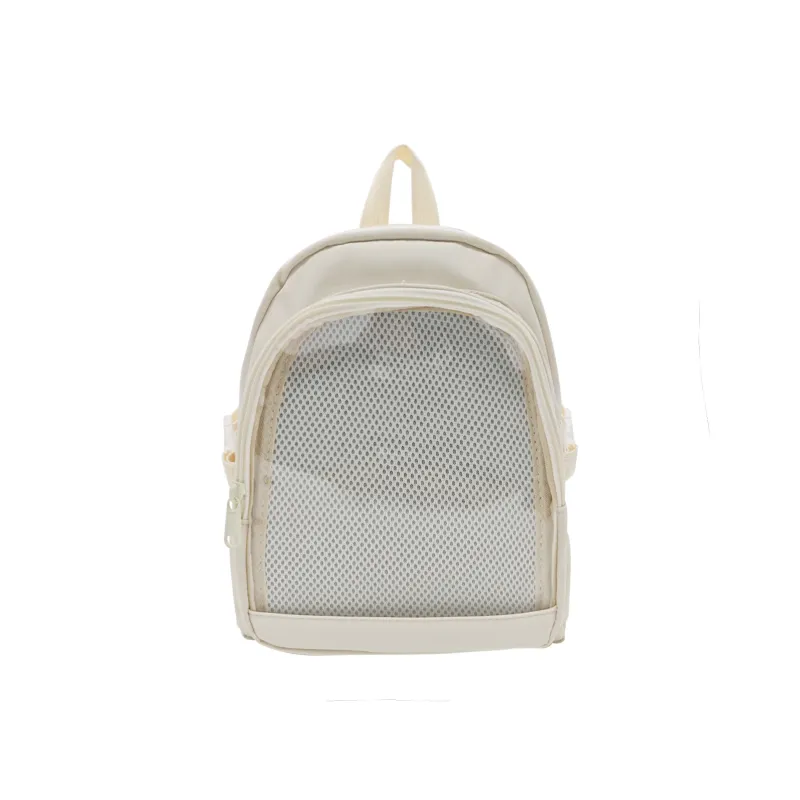 UNITE STAR Nylon Commute Versatile Transparent Badge Badge Sunflower Backpack Medium Size Women's-8