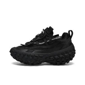 DEVIL AND ANGEL Cushioning Anti Slip And Wear Resistant Height Increasing Low Top Chunky Sneakers Unisex Black