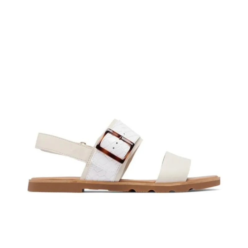 SOREL ELLA III Strap Sandals Flat Women's White-1