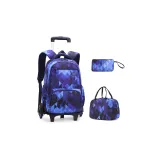 Blue Diamond Pattern Three-Piece Set