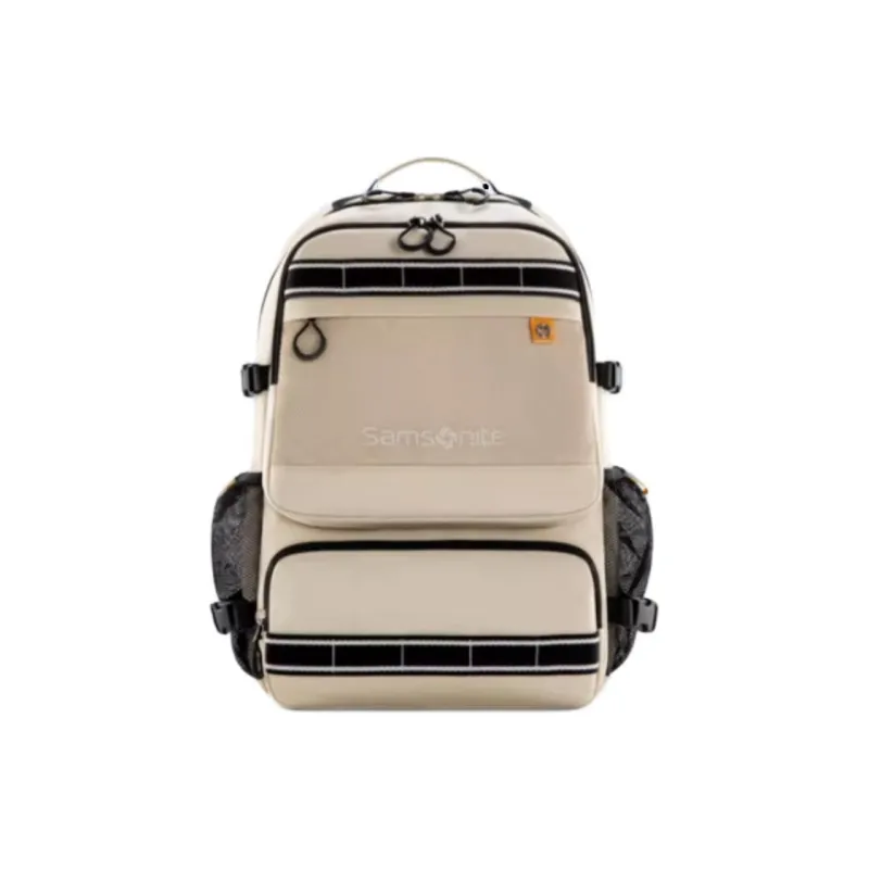 SAMSONITE Fabric Backpack Unisex Black/Beige-3