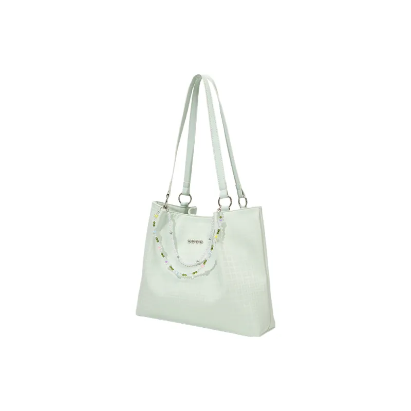 NATTY PU Shoulder Bag Tote Shoulder Bag Medium Size Women's Cyan-1