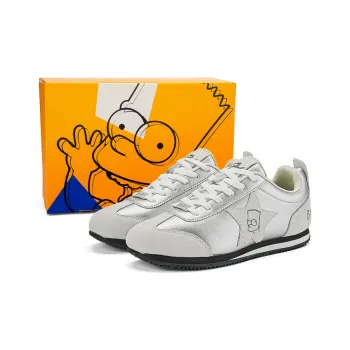 The Simpsons Casual Shoes Unisex Low Top Black/White/Silver Gray