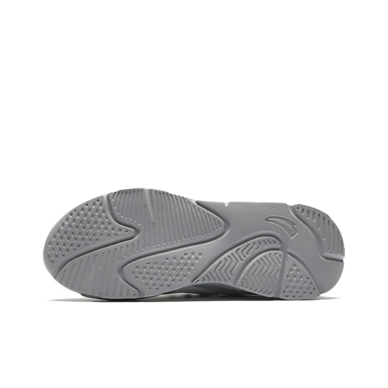 Anta Life Collection Cushioned Slip Resistant Low Top Casual Shoes Women's Gray Black-4