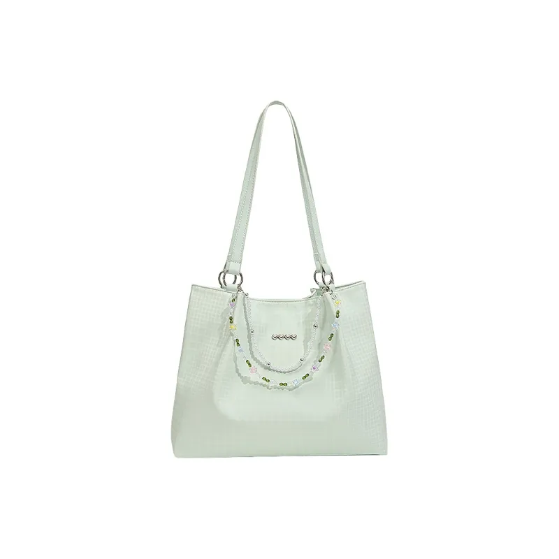 NATTY PU Shoulder Bag Tote Shoulder Bag Medium Size Women's Cyan-0