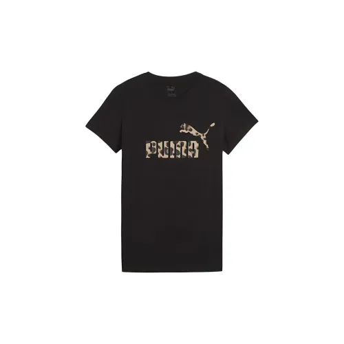 PUMA ESS+ ANIMAL T-Shirts Women's Black