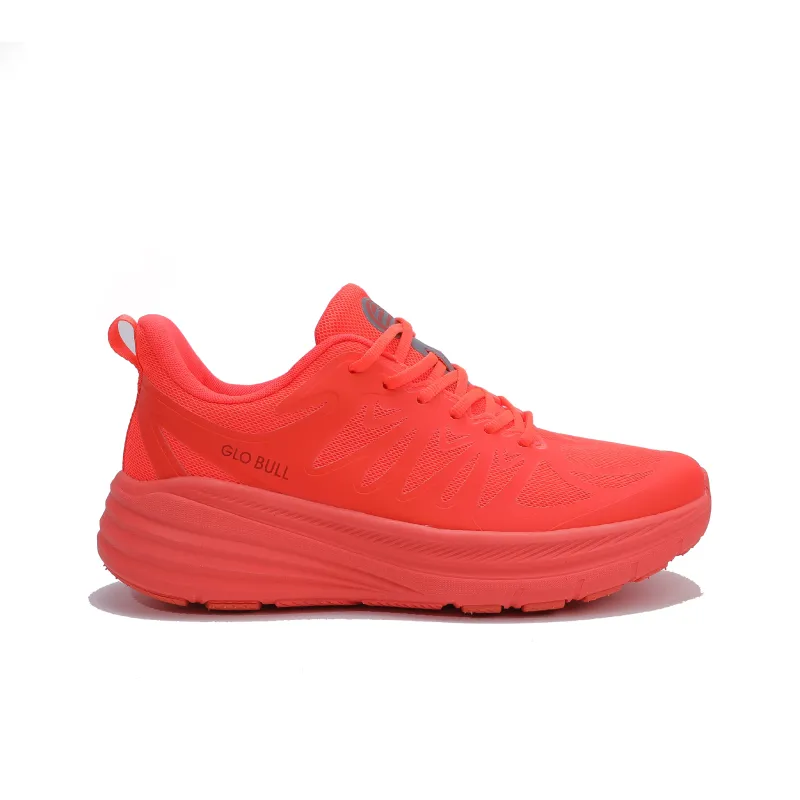 GLO BULL Running Shoes Unisex Low Top Tomato Red-1