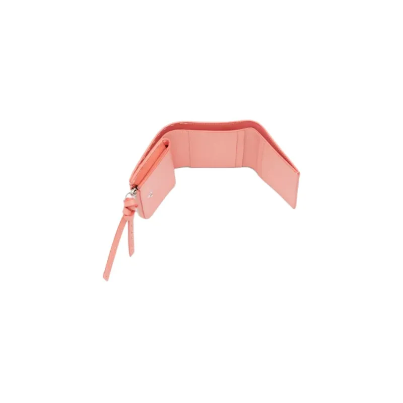 FENDI Calfskin Wallet Regular Women's Pink-3
