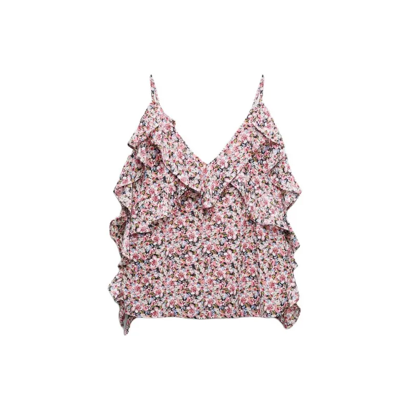 ZARA Tank Tops Women's Multicolor-1
