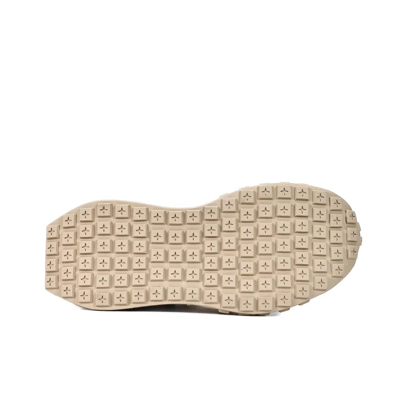 UanDi Cushioned Slip-Resistant Abrasion-Resistant Low-Top Casual Running Shoes Women's Apricot White-4