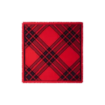 Burberry Check Silk Blend Scarf