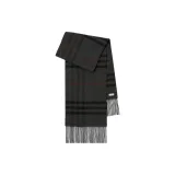 Burberry Check-pattern Wool-blend Scarf