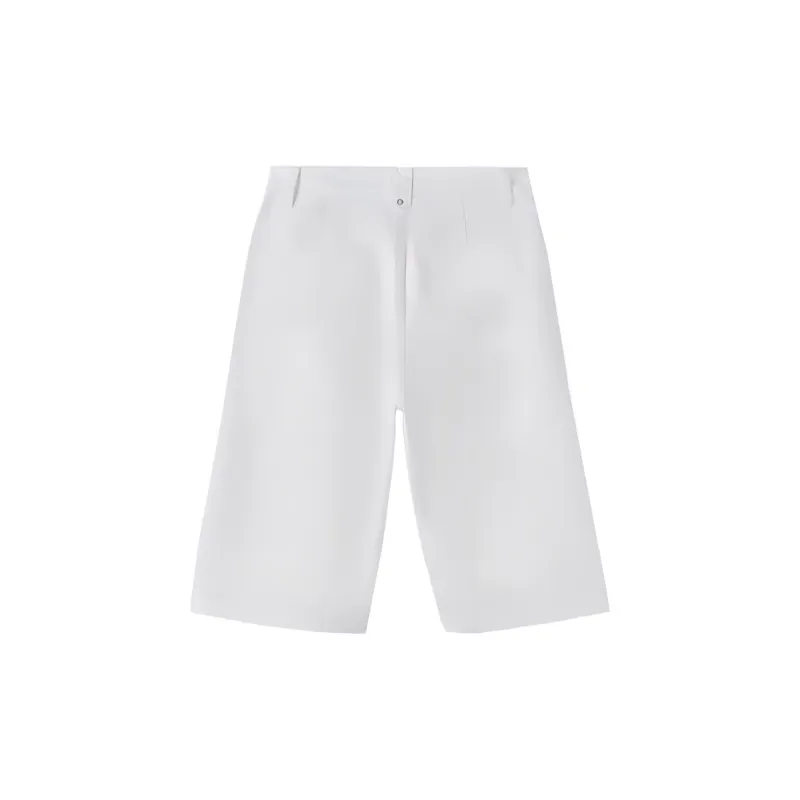 MT Denim Shorts Women's White-1