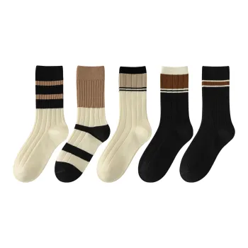 XXLLG Mid-Calf Socks Women's 5 Pack