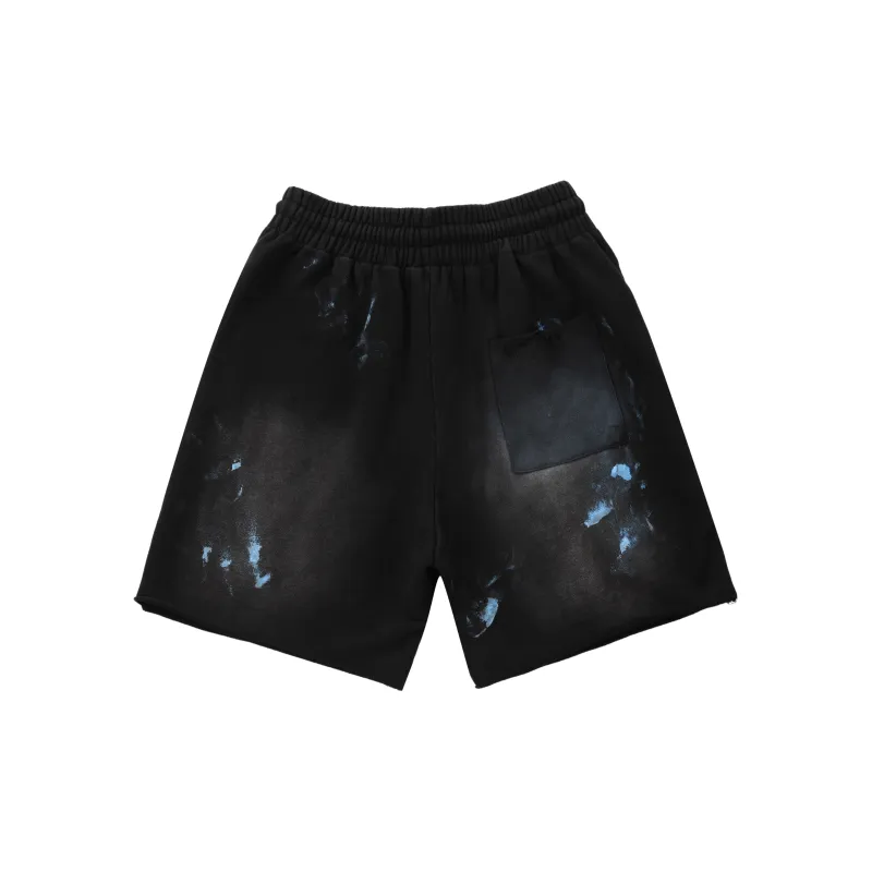 SSSAINT LOUIS Casual Shorts Unisex Black-1
