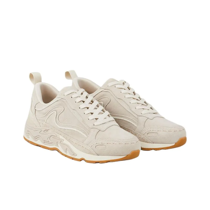 Sandro Low Top Casual Shoes Women's Beige-2