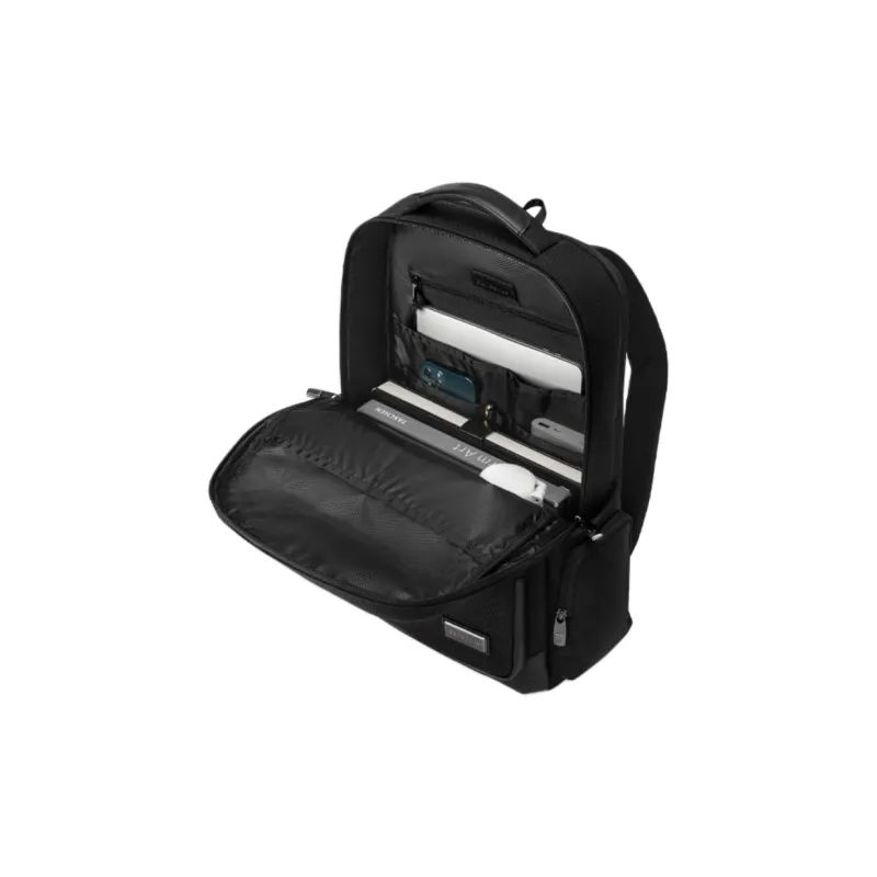 SAMSONITE With Cow Leather Backpack Medium Size Men's Black-4